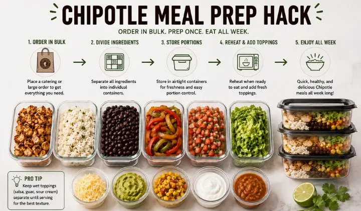chipotle meal prep hack