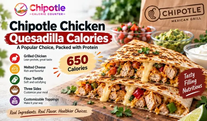 Chipotle Chicken Quesadilla Calories