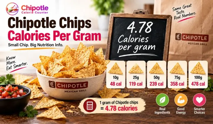 Chipotle Chips Calories Per Gram