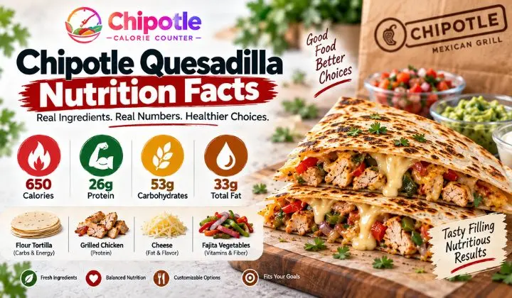 Chipotle Quesadilla Nutrition Facts
