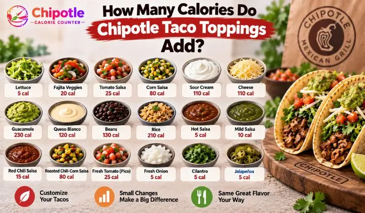 How Many Calories Do Chipotle Taco Toppings Add