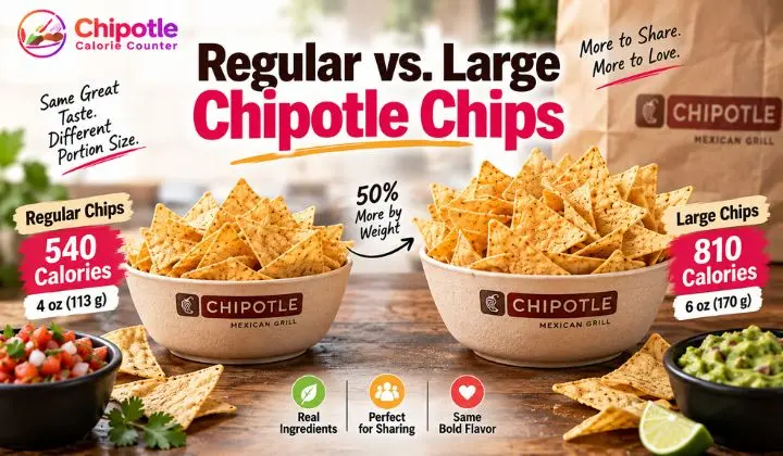 Regular vs. Large Chipotle Chips