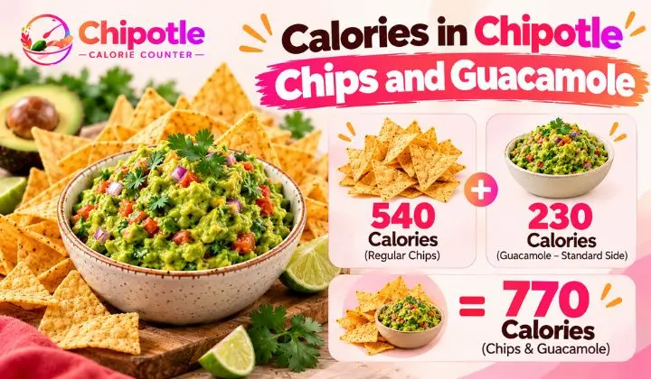 Calories in Chipotle Chips and Guacamole