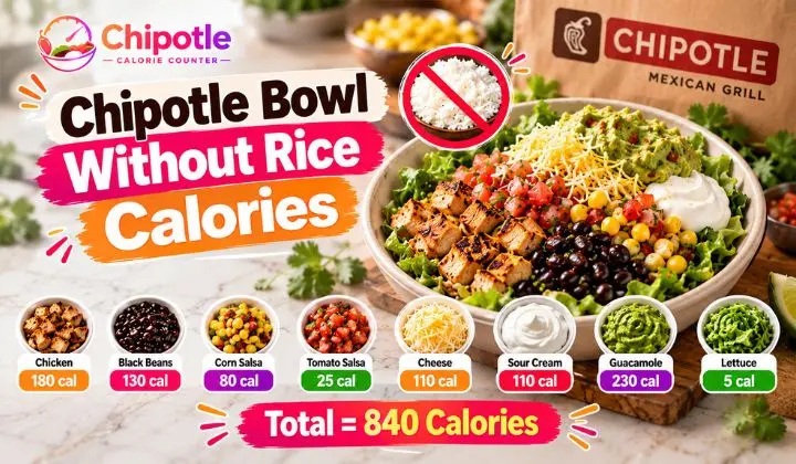 Chipotle Bowl Without Rice Calories