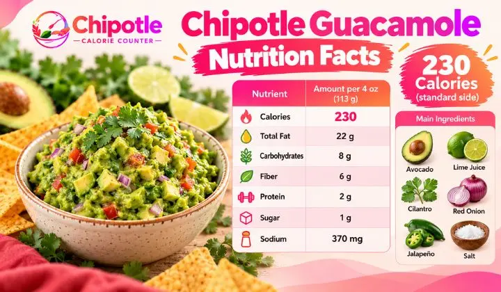 Chipotle Guacamole Nutrition Facts