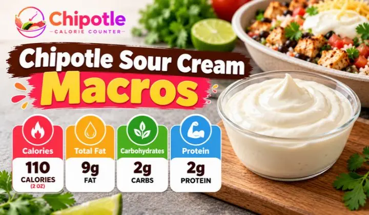 Chipotle Sour Cream Macros